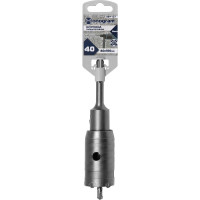 Коронка твердосплавная с адаптером по бетону Basis (40х50х160 мм; SDS-plus) Monogram 089-137