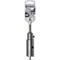 Коронка твердосплавная с адаптером по бетону Basis (35х50х160 мм; SDS-plus) Monogram 089-120
