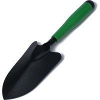 Садовая лопатка Greengo 33х11 см, зеленая пластиковая рукоять 150705