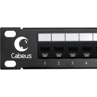Патч-панель Cabeus 1U, 25 портов, RJ-11 6P4C, PL-25-TEL-Toolless