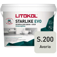 Эпоксидный состав для укладки и затирки мозаики LITOKOL STARLIKE EVO S.200 AVORIO 5 кг 485210004