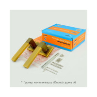 Дверная ручка НОРА-М 109К AL черный 17240