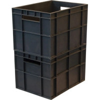 Ящик Тара.ру п/э 400х300х260 Фин-Пак, чёрный 00408