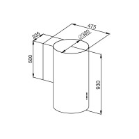 Кухонная вытяжка MAUNFELD Lee Side C 39 черный