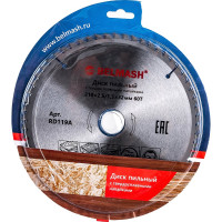 Диск пильный (210x2.5/1.5x32/30 мм; 60T) Белмаш RD119A