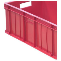 Ящик Тара.ру п/э 600х400х250 2,2кг, сплошной, красный 00960