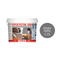 Эпоксидная затирочная смесь LITOKOL EPOXYSTUK X90 C.15 GRIGIO FERRO 5 кг 479360002