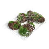 Искусственный мох с корой Greengo Камни 6 шт., ассорти: 2 больших, 2 средних, 2 маленьких 4488258