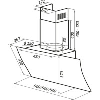 Кухонная вытяжка MAUNFELD  Sky Star Chef 60 белый