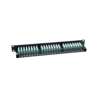 Патч-панель Cabeus высокой плотности, 1U, 48 портов RJ-45, категория 5e, PLHD-48-Cat.5e-Dual