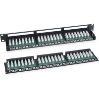 Патч-панель Cabeus высокой плотности, 1U, 48 портов RJ-45, категория 6, PLHD-48-Cat.6-Dual IDC-1U