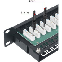 Патч-панель Cabeus высокой плотности, 1U, 48 портов RJ-45, категория 6, PLHD-48-Cat.6-Dual IDC-1U