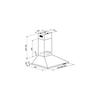 Кухонная вытяжка HOMSair DELTA 50 нержавеющая сталь DELTA 50 Inox