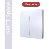 Дистанционный 2-клавишный выключатель GRITT Space белый, IP67, без реле 13002