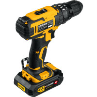 Ударная дрель-шуруповерт STEHER 20В, 2 АКБ 2Ач CDS-200-2