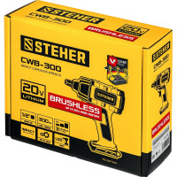 Бесщеточный гайковерт STEHER 20В, без АКБ CWB-300