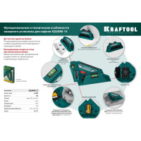 Лазерный угольник для кафеля KRAFTOOL Square-15 34705
