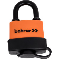 Навесной замок Bohrer ВП-47, влагостойкий дужка, 6.5 мм, 6 ключей, блистер 71050471