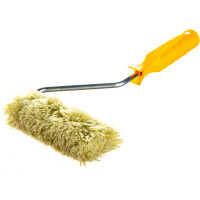 Мини-валик РемоКолор малярный с рукояткой Синтэкс , фасадный, ось 6мм, D15мм, 100мм, 06-1-501