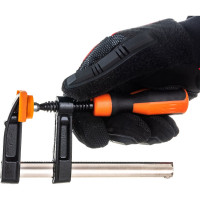 Струбцина BOHRER F-тип, 100x50мм, двухкомпонентная рукоятка 47510050