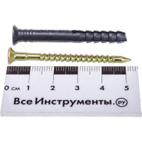 Дюбель-гвоздь с потайным бортиком BEFAST 6х50 100 шт. KSML06050100S