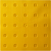 Тактильная плитка PALITRA TECHNOLOGY конусы линейные 50245-2-PVC-300x300x4-Y-VI