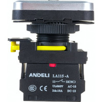 Двойная кнопка ANDELI LA115-A5-11RD1, 1NO 1NC, 220В, IP65 ADL10-204