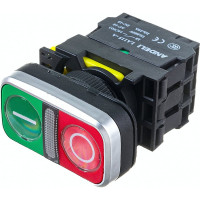 Двойная кнопка ANDELI LA115-A5-11RD1, 1NO 1NC, 220В, IP65 ADL10-204