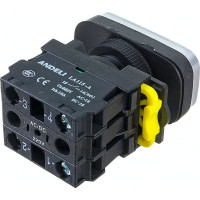 Двойная кнопка ANDELI LA115-A5-11RD1, 1NO 1NC, 220В, IP65 ADL10-204