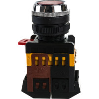 Кнопка ANDELI ABLFS-22 красный, d22мм, P+NO неон 220В/400В артикул ADL10-025