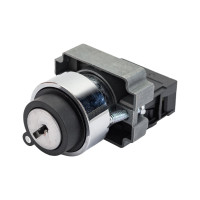 Переключатель ANDELI XB2-BG21 черный, 2 положения, с ключом, 1НО ADL10-004