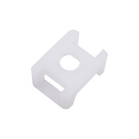 Монтажная площадка под винт IEK ПМ 22х16х6 мм, белая, 100 шт. UHP33-22-16-6-100-K01