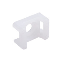 Монтажная площадка под винт IEK ПМ 22х16х6 мм, белая, 100 шт. UHP33-22-16-6-100-K01