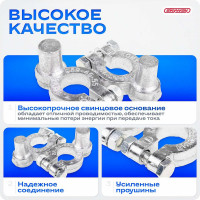 Адаптер для клемм SKYWAY 2 КОНТАКТ Япония/Европа S06702002