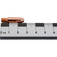 Наконечник токопроводящий 5 шт (Cu-E; М6х28; d=0.8 мм) для горелок MIG/MAG ЭНАРГИТ M6X28X0.8-5