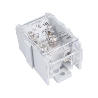 Распределительный проходной блок IEK РБДп-35 125 50А на DIN-рейку 1х35-4х6мм2 YRB30-1-125