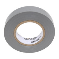 Изолента ФАZА ПВХ 15 мм х 20 м, серая 5013421