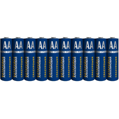 Батарейка элемент питания алкалиновый CRAZYPOWER AA/LR6 1.5В (10 шт. уп) 5027695