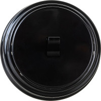 1-клавишный тумблерный выключатель Bylectrica 10А открытой установки, серия РЕТРО, черный, А110-2203 черный