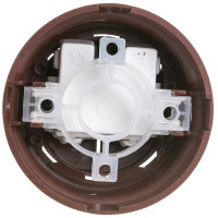 2-клавишный выключатель Bylectrica А56-2212 6А открытой установки, серия РЕТРО, коричневый, А56-2212 коричневый