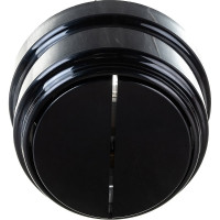 2-клавишный выключатель Bylectrica А510-2202 10А открытой установки, серия РЕТРО, черный, А510-2202 черный