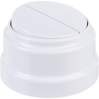 2-клавишный выключатель Bylectrica А510-2202 10А открытой установки, серия РЕТРО, белый, А510-2202