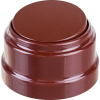 1-клавишный выключатель Bylectrica А110-2201 10А открытой установки, серия РЕТРО, коричневый, А110-2201 коричневый