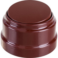 1-клавишный выключатель Bylectrica А110-2201 10А открытой установки, серия РЕТРО, коричневый, А110-2201 коричневый