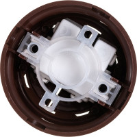 2-клавишный выключатель Bylectrica А510-2202 10А открытой установки, серия РЕТРО, коричневый, А510-2202 коричневый