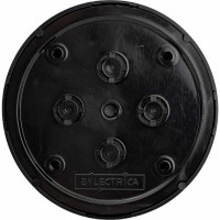 Монтажная коробка Bylectrica КМ-450 открытой установки, без сальников, диаметр 80 мм, серия РЕТРО, черный, КМ-450