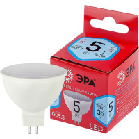 Светодиодная лампа LED MR16-5W-840-GU5.3 R диод, софит, 5Вт, нейтральный свет, GU5.3 Б0049639