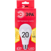 Светодиодная лампа ЭРА LED A65 20W 827 E27 R E27 20Вт груша теплая белая Б0050687