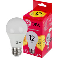 Светодиодная лампа ЭРА ЭКО LED A60 12W 827 E27 R E27 12Вт груша, теплая белая Б0050197