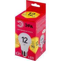 Светодиодная лампа ЭРА ЭКО LED A60 12W 827 E27 R E27 12Вт груша, теплая белая Б0050197